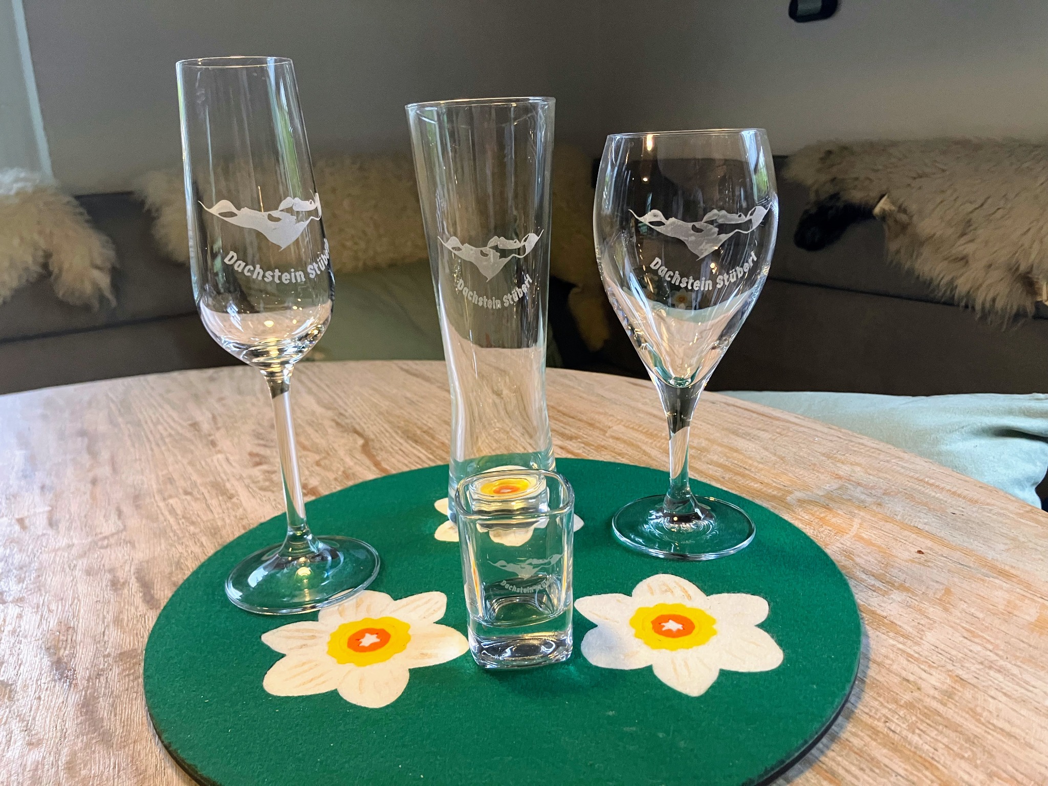 Gravierte Gläser