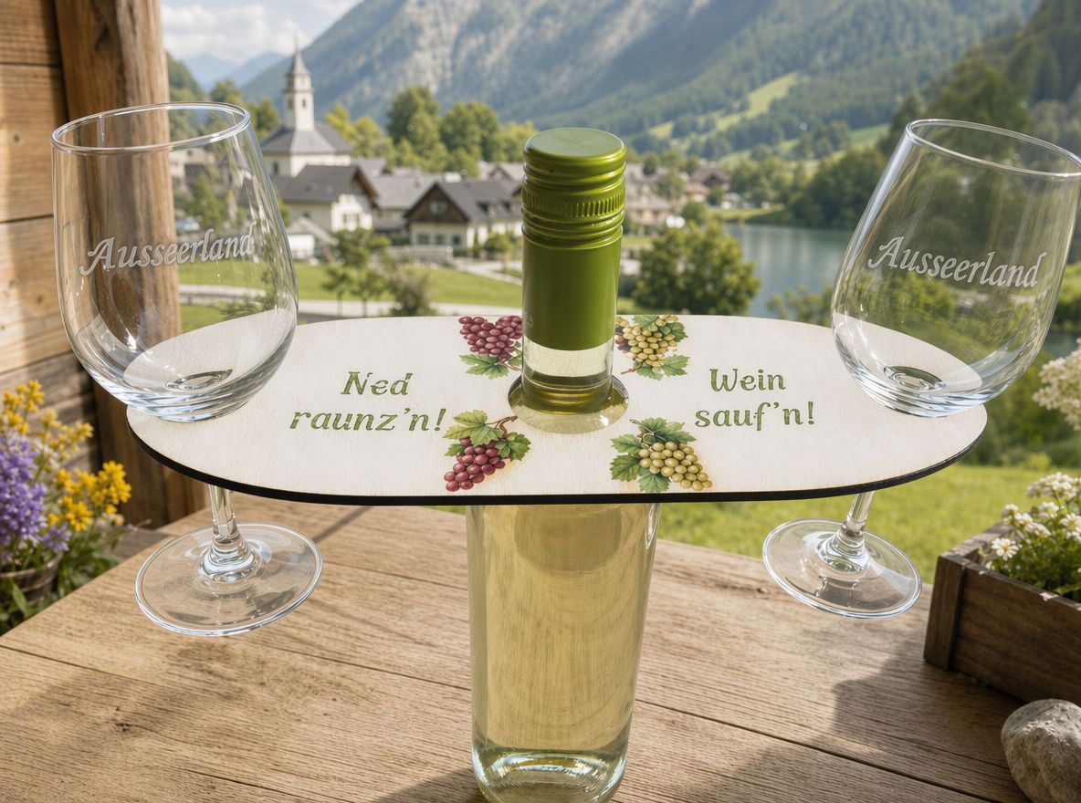 Glashalter für Weinflaschen